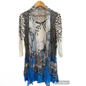 Aris A Womens Art To Wear Long Tunic Blouse